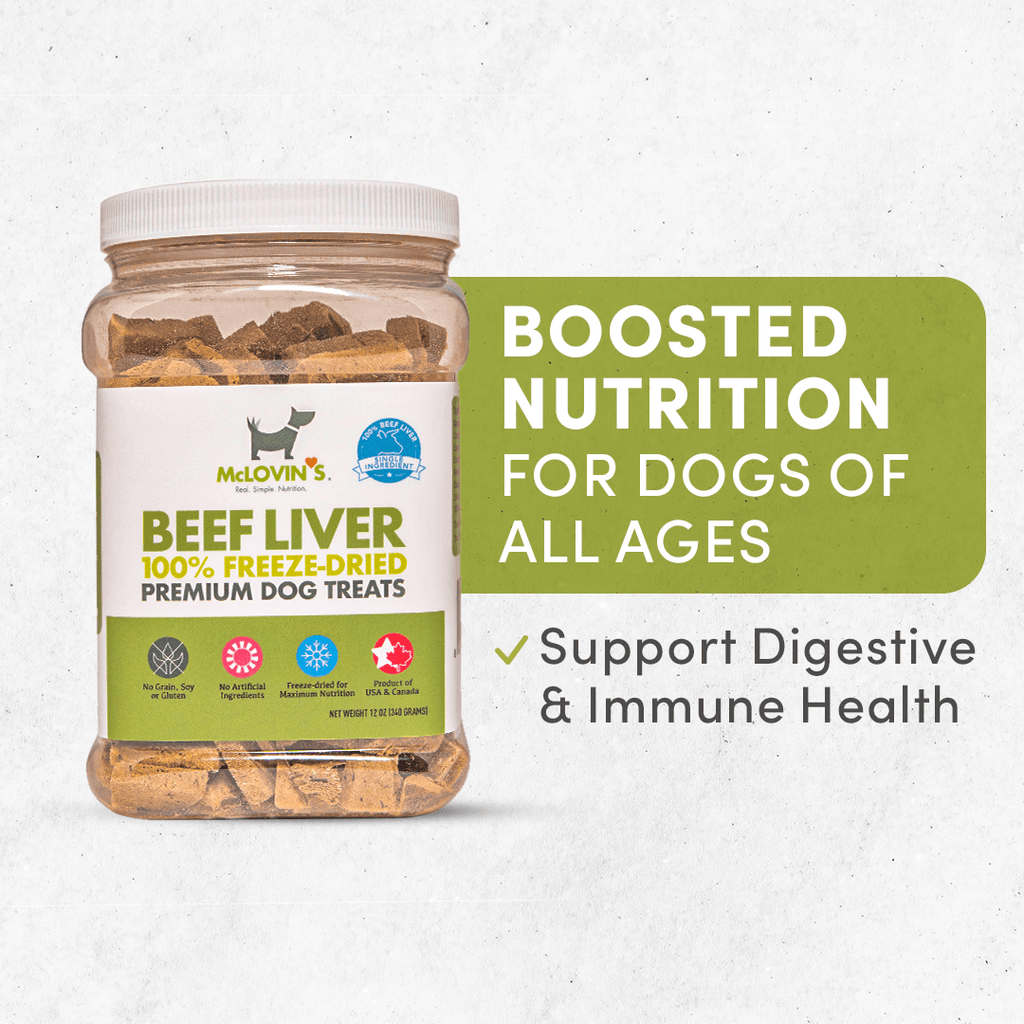 Dog TreatsBeef Liver | Freeze - Dried Raw Dog Treats in Canister