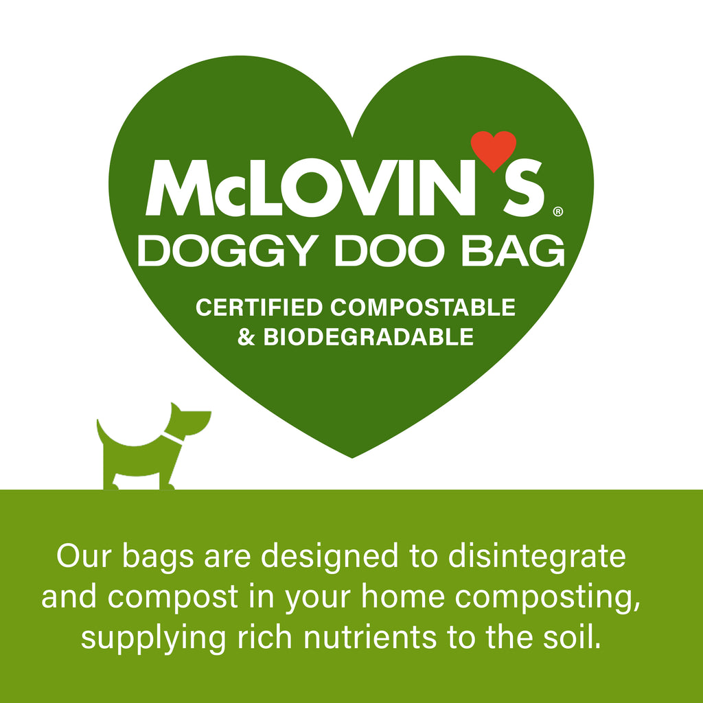 SuppliesMcLovin's DOGGY DOO BAGS Certified Compostable and Biodegradable