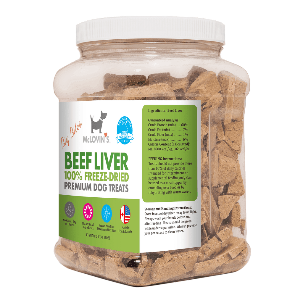 All DogsBeef Liver | Freeze - Dried Raw Dog Treats in Canister