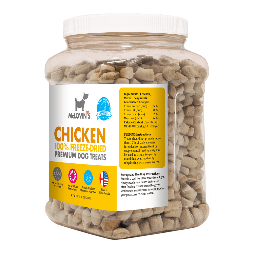 Dog TreatsChicken | Freeze - Dried Raw Dog Treats in Jar