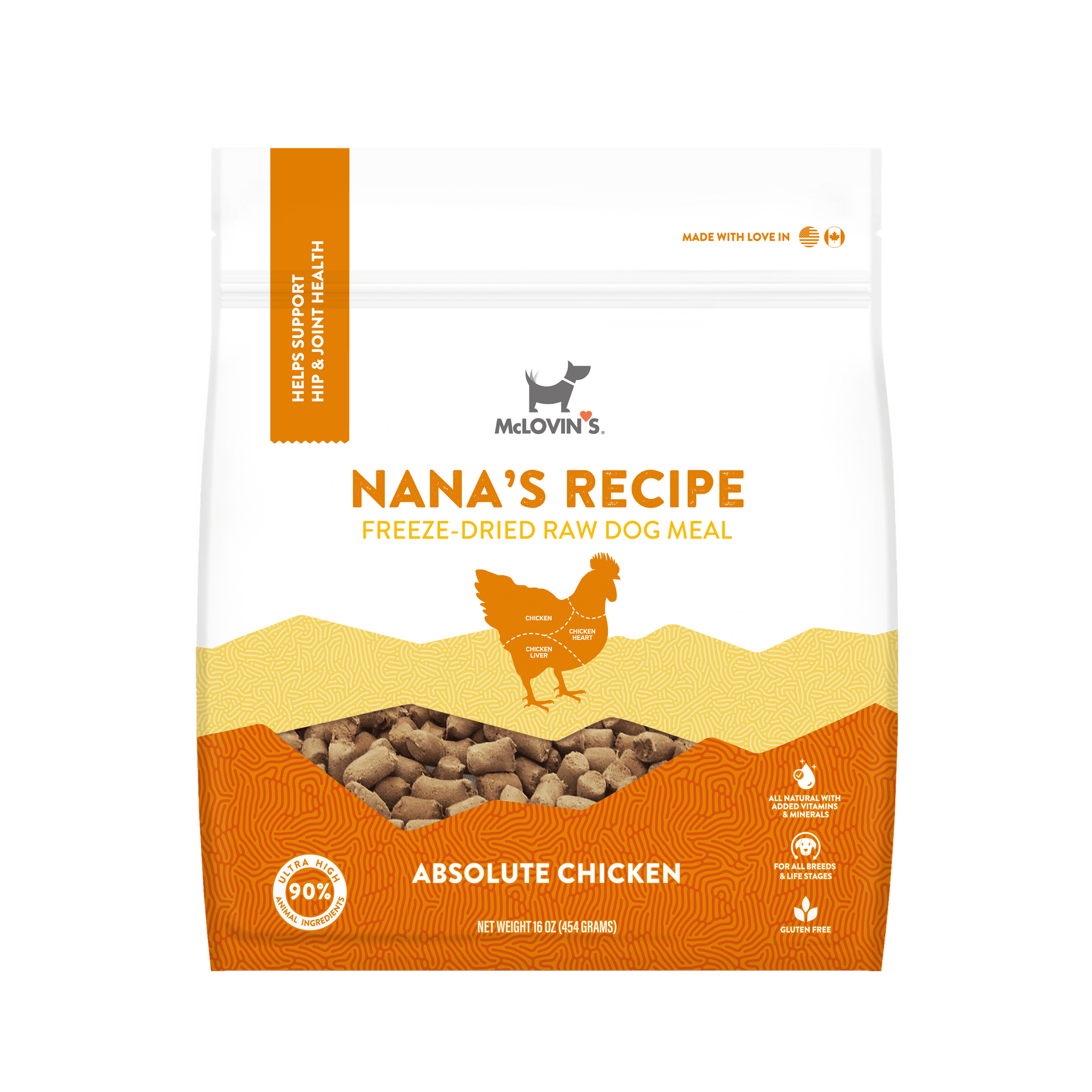 円高還元 Chicken Absolute Nana's Dried Freeze Recipe and Food Dog | ドッグフード