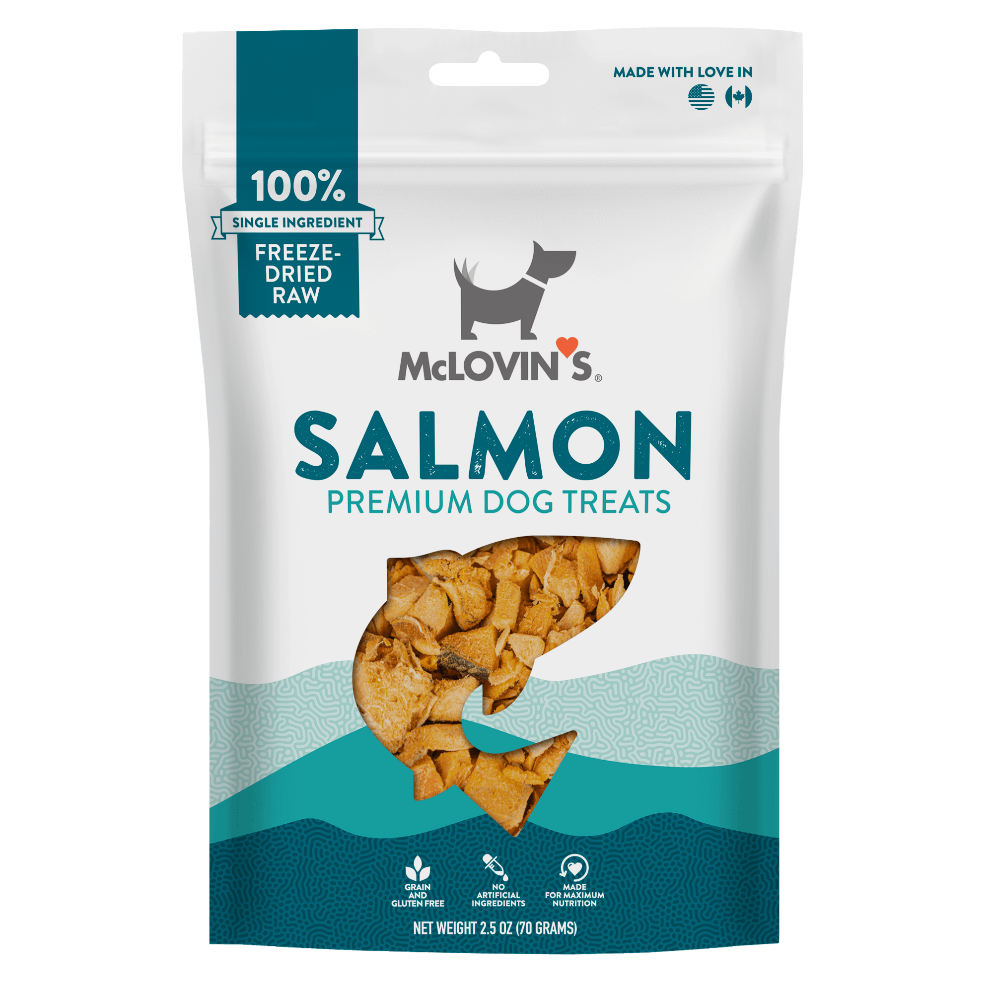 McLovin's 100% Freeze-Dried Salmon Premium Dog Treats McLovin's 100% Freeze-Dried Salmon Premium Dog Treats