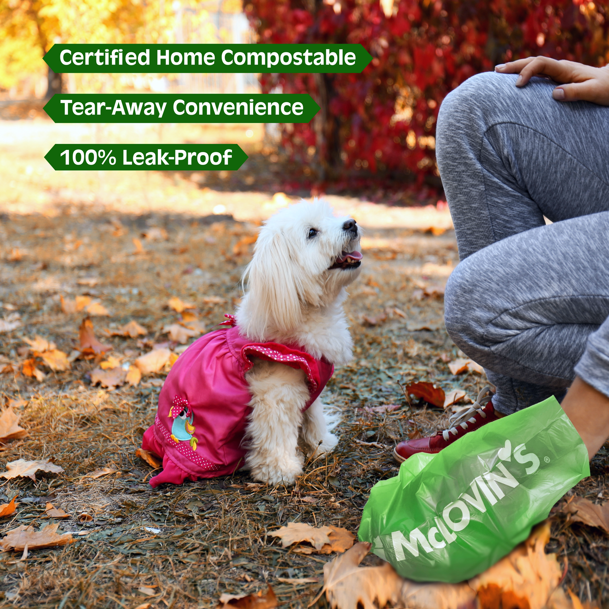 McLovin's DOGGY DOO BAGS Certified Home Compostable, 120 Bags McLovin's DOGGY DOO BAGS Certified Home Compostable, 120 Bags