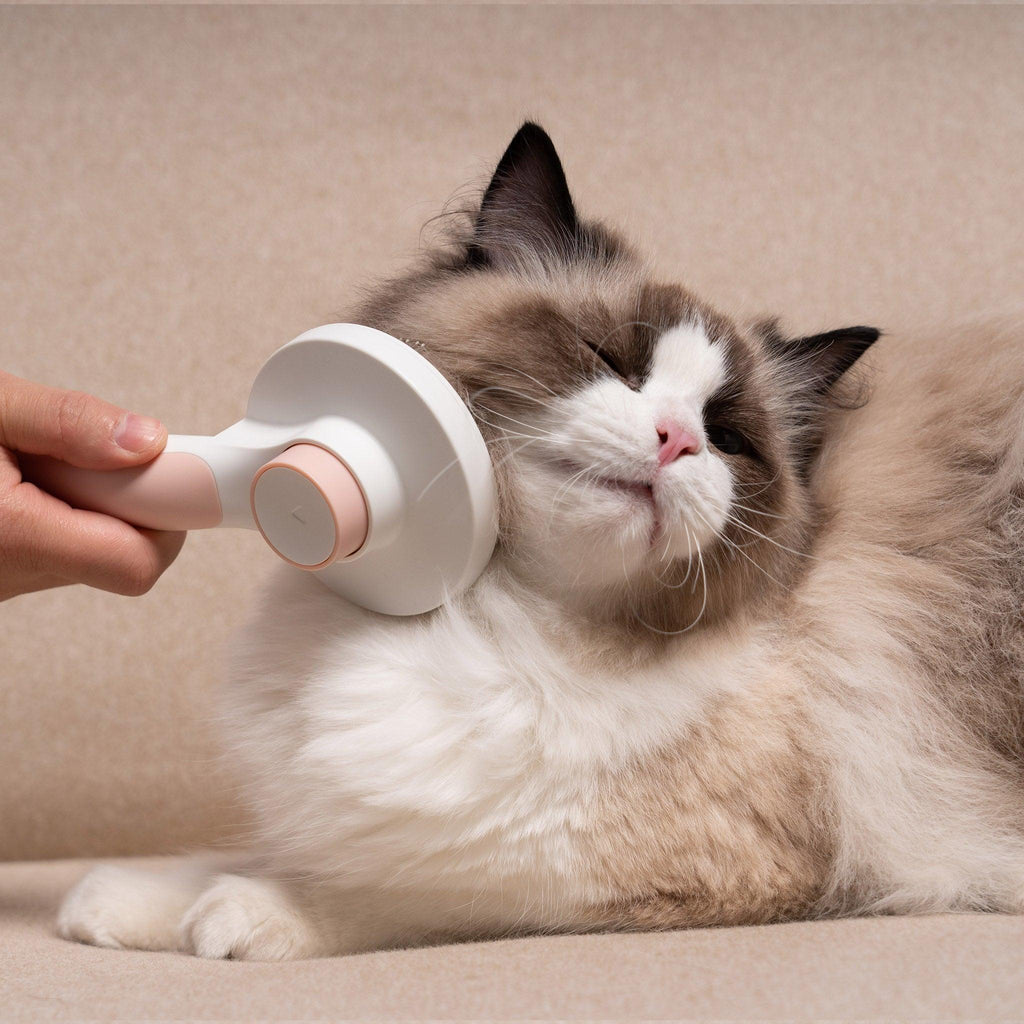 Cat MealsMcLovin's Retractable Slicker Brush for Dogs and Cats